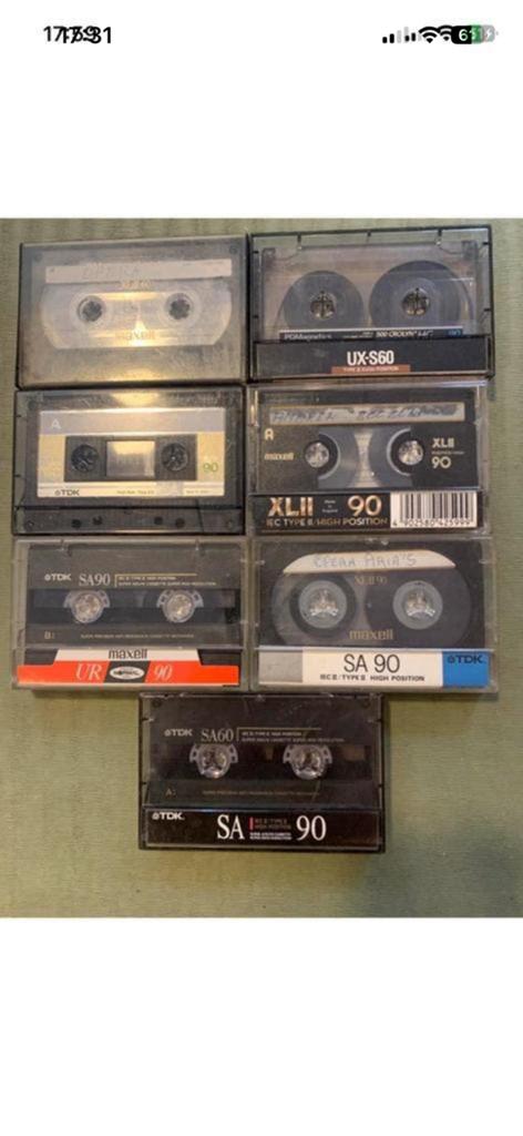 7 Opera cassettebandjes(Bocelli/Mario Lanza) etc., Ophalen of Verzenden, Gebruikt, Klassiek, 2 t/m 25 bandjes
