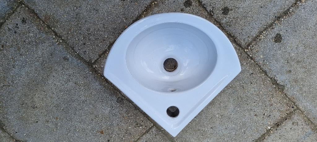 Keramag hoekwasbak, Huis en Inrichting, Badkamer | Badkamermeubels, Ophalen, Minder dan 50 cm, Gebruikt, Minder dan 100 cm