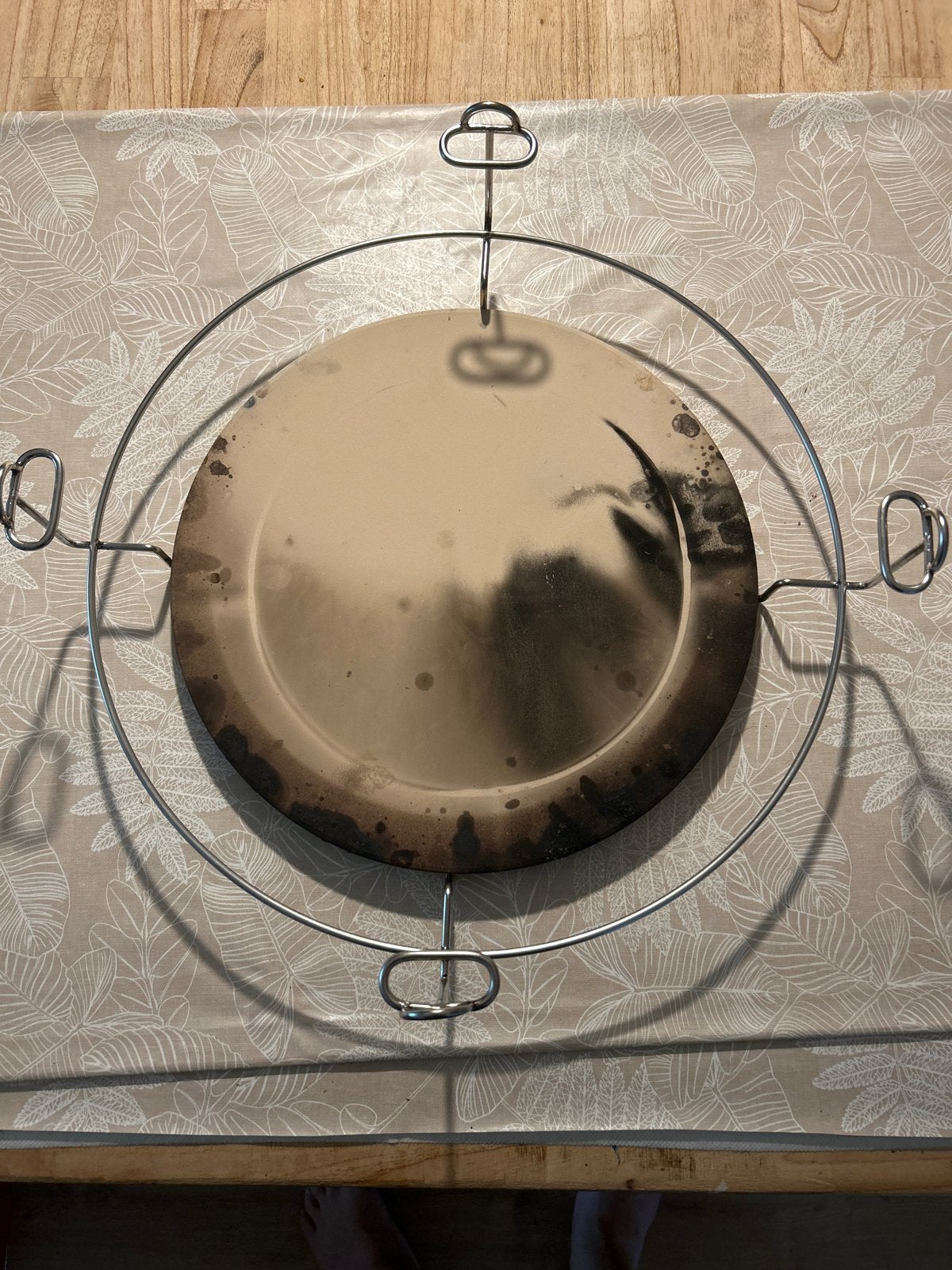 Grill guru large plate setter, Beige, Ophalen of Verzenden, Steen/keramiek, Overige merken