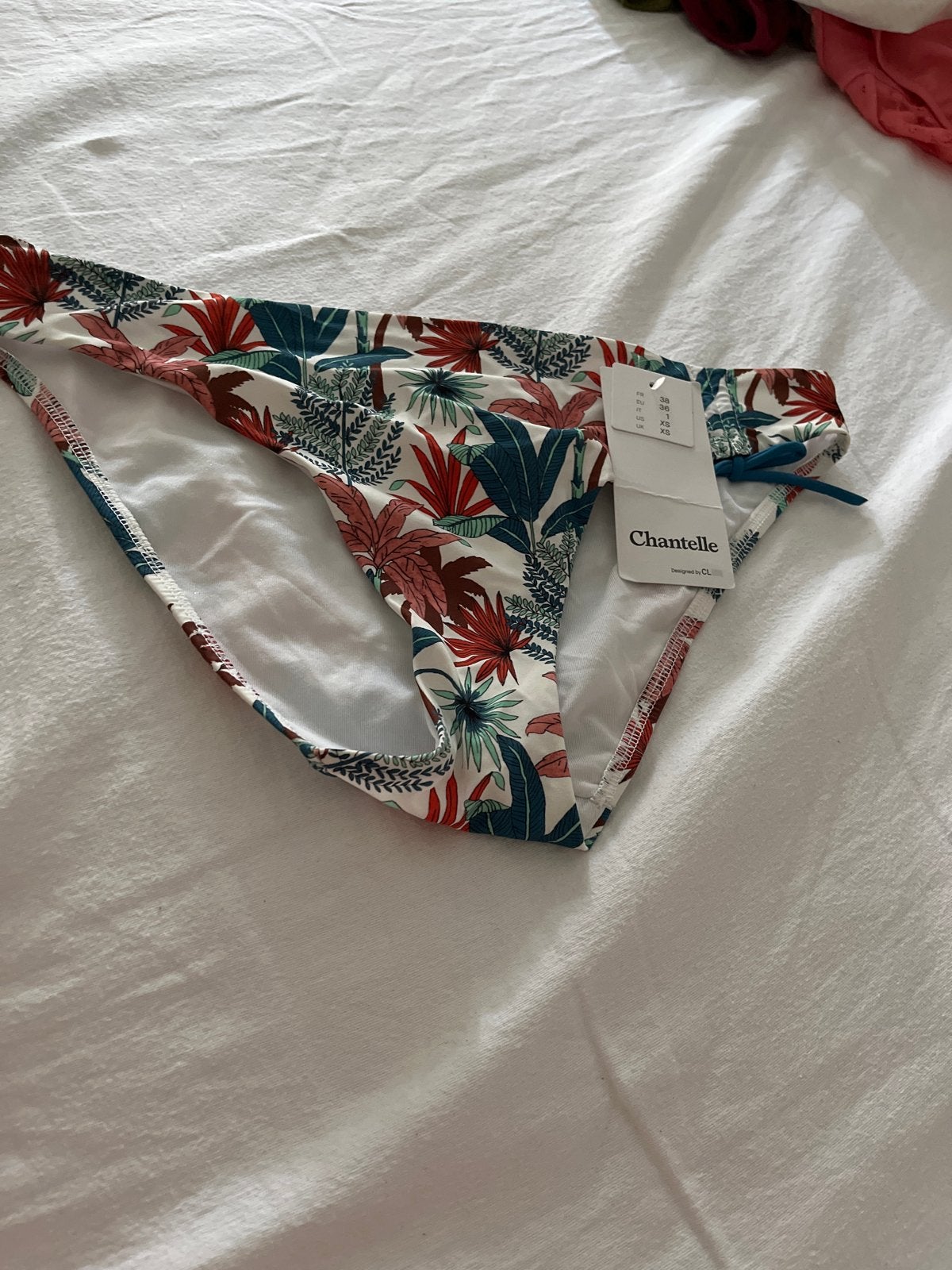 Chantelle bikinibroekje met tropische print, nieuw, Verzenden, Nieuw, Meerkleurig, Bikini