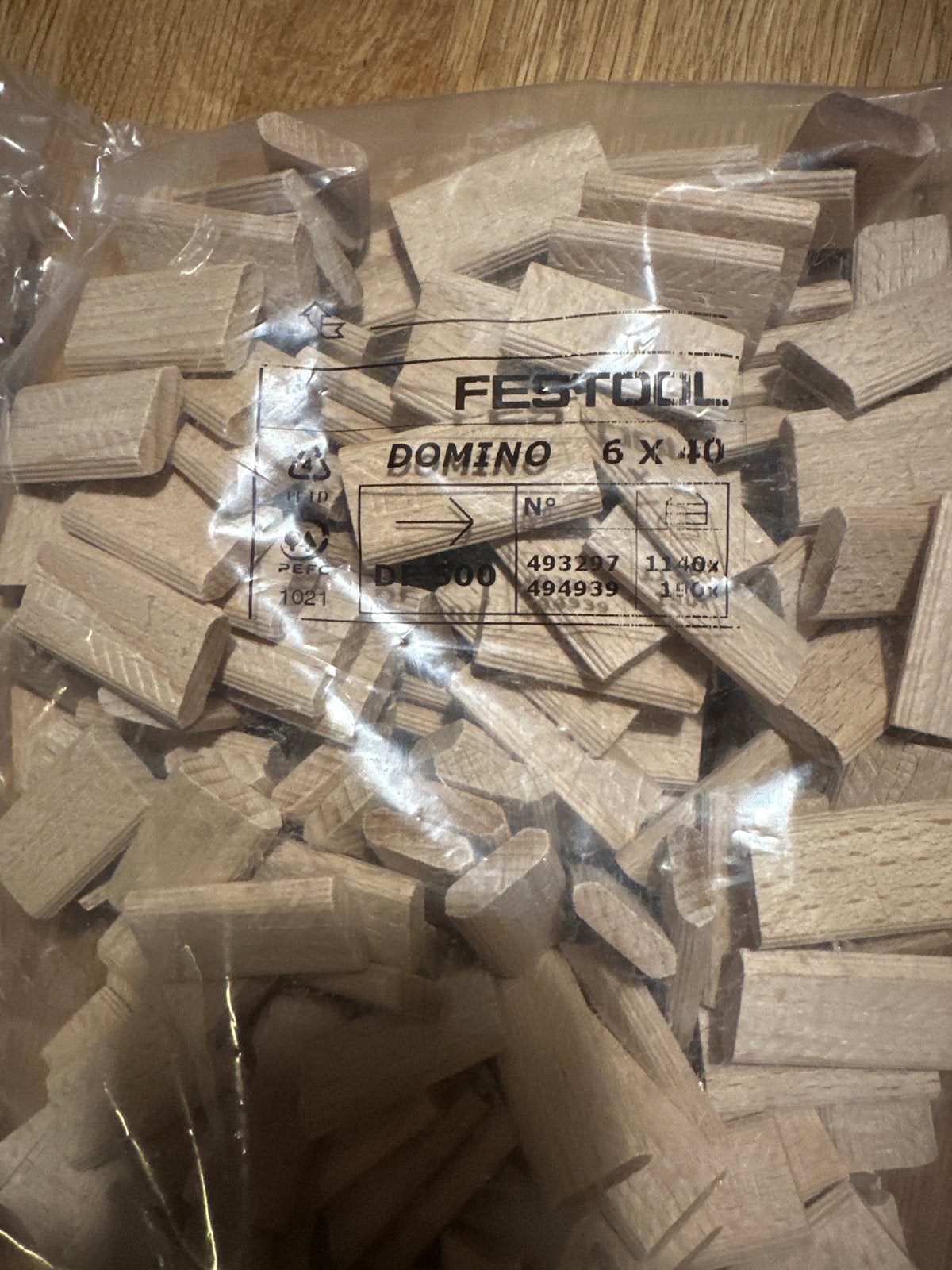 Festool Domino 6x40 pluggen - Nieuw, Ophalen of Verzenden, Nieuw, Minder dan 50 mm, Pluggen