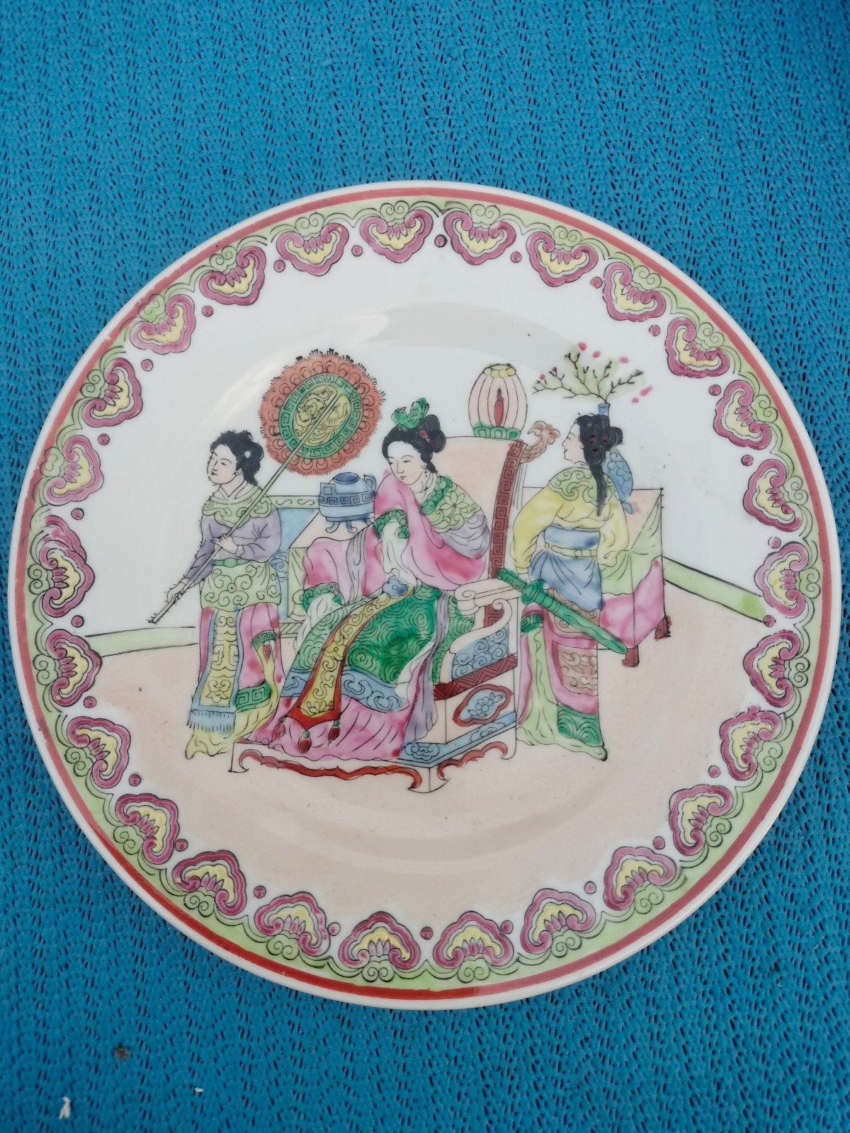 sierbord met Chinees tafereel, Ophalen of Verzenden