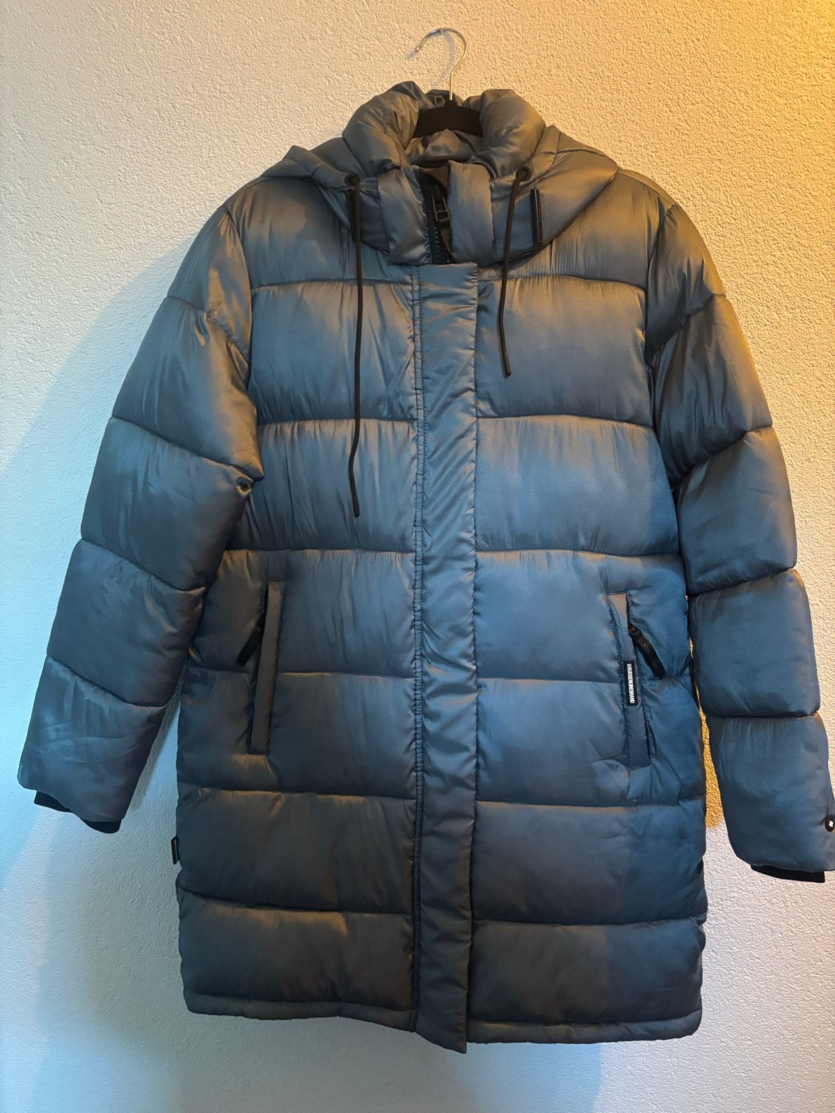 Khujo The Iconic Puffer Winterjas Maat L, Kleding | Dames, Ophalen of Verzenden, Zo goed als nieuw, Maat 42/44 (L), Grijs