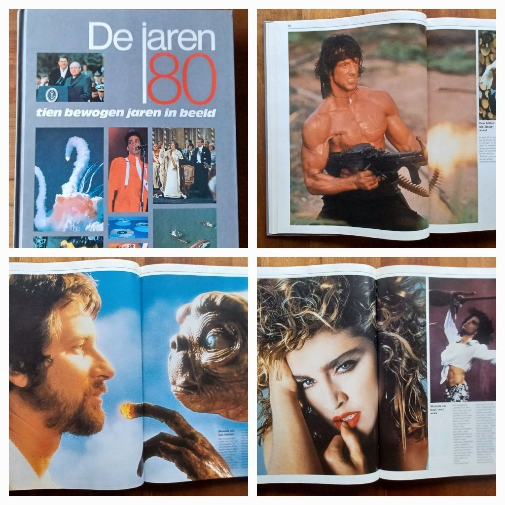 Boek/ De jaren '80/ Madonna/Dallas/Michael Jackson/E.T., Verzenden, Noord-Amerika