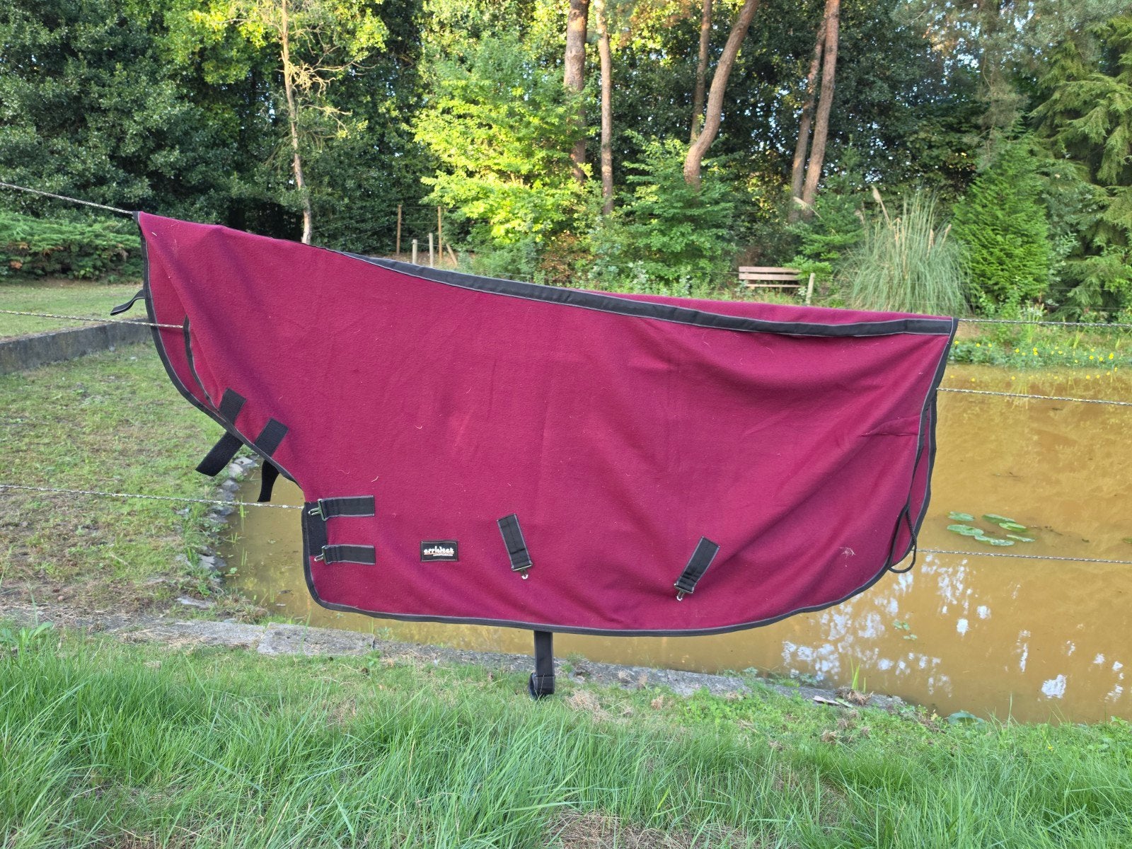 Nieuwe fleece zweetdeken met hals 155, Dieren en Toebehoren, Ophalen of Verzenden, Nieuw