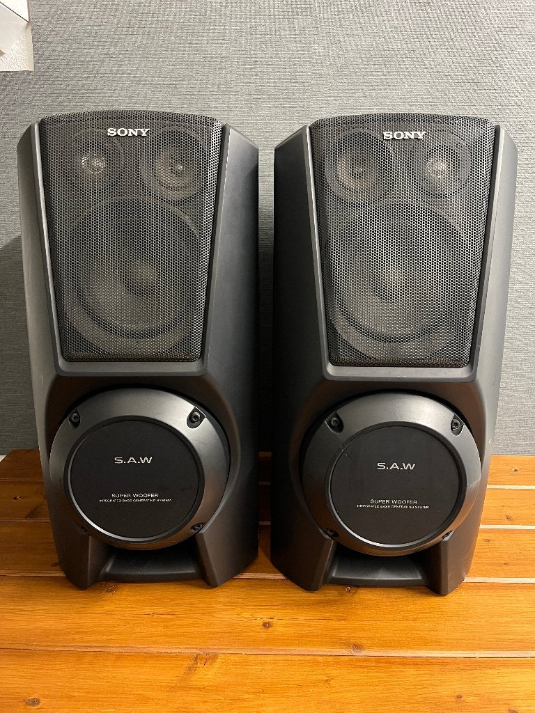 Set Sony SS-XB8AV luidsprekers , boxen . 4 weg S.A.W. woofer, Ophalen, Gebruikt, 60 tot 120 watt, Sony