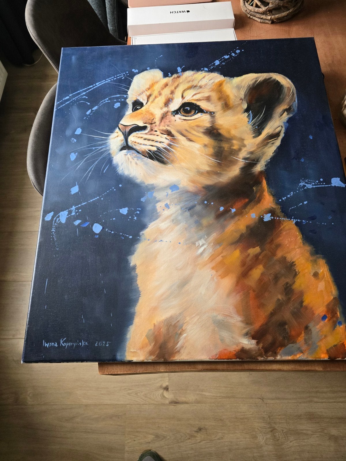 Prachtige schilderijen van dieren, Ophalen, Zo goed als nieuw, 50 tot 75 cm, Schilderij