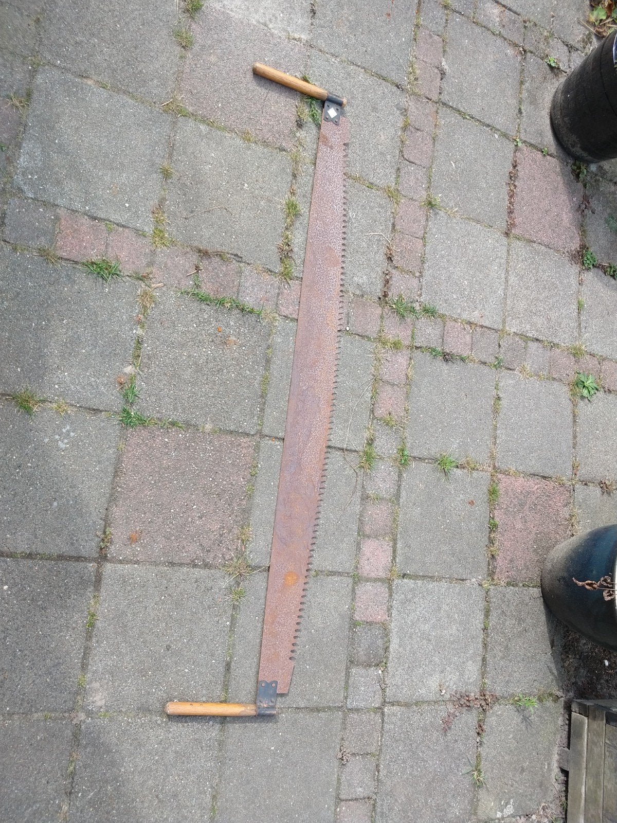 2-persoons boomzaag 140cm, Ophalen, Gebruikt, Boomzaag