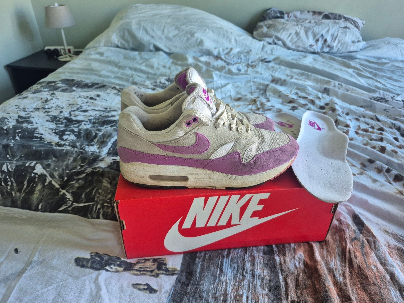 Nike Air Max 1 Fuchsia Dream US10.5W, Nike, Ophalen of Verzenden, Sneakers of Gympen, Roze