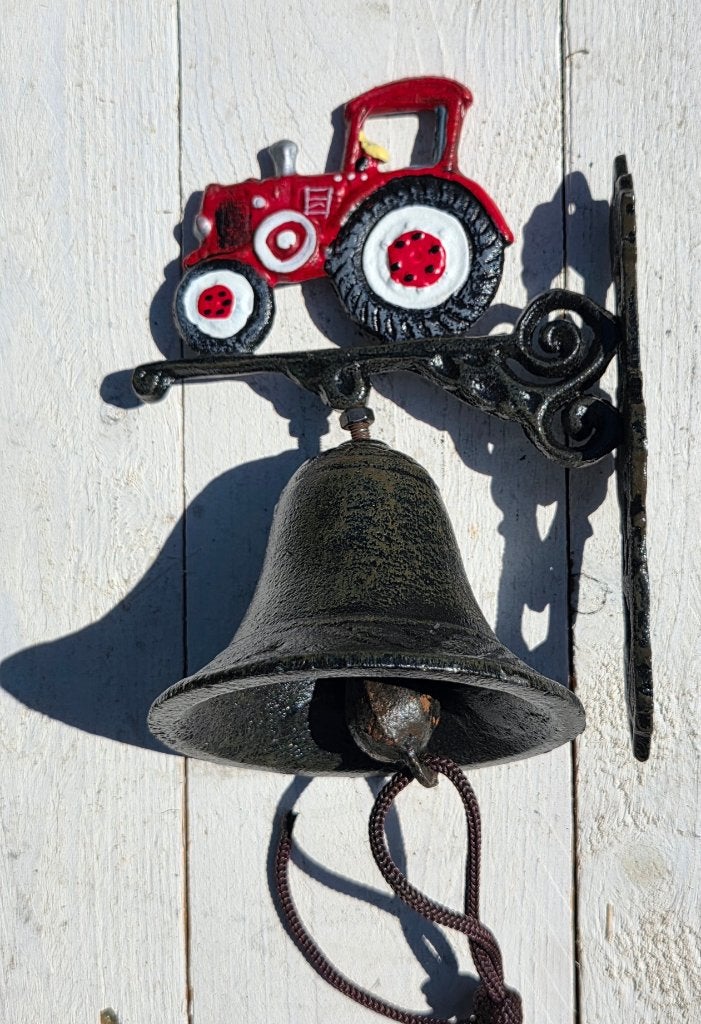 TRACTOR / BEL / GIETIJZER, Nieuw, Info@huisentuindecoratiemarie.nl, Huis en tuin decoratie marie, Peize