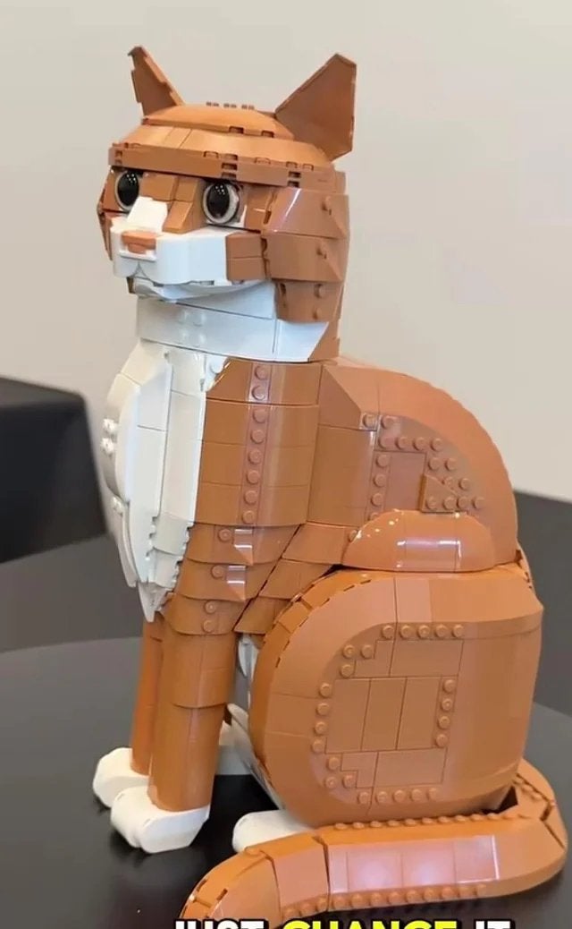 Lego Orange Cat Oranje Kat Rode Kater Ideas 21376, Lego, Ophalen of Verzenden, Inclusief instructies, Complete set