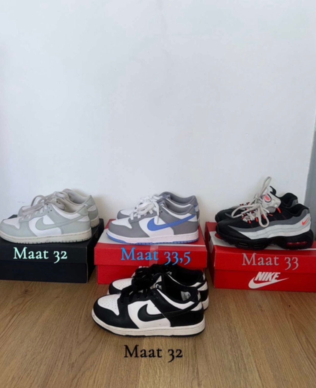Nike sneakers voor kinderen - Diverse modellen en maten, Ophalen, Zo goed als nieuw, Jongen of Meisje, Sportschoenen