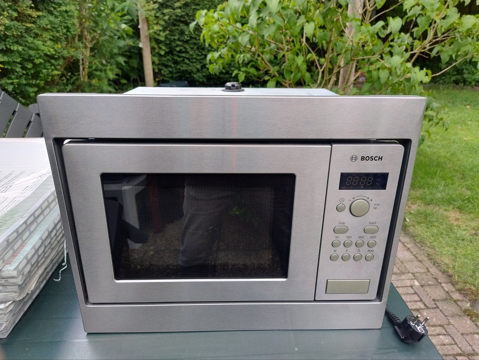 Inbouw magnetron Bosch, Witgoed en Apparatuur, Magnetrons, Ophalen, Zo goed als nieuw, Inbouw