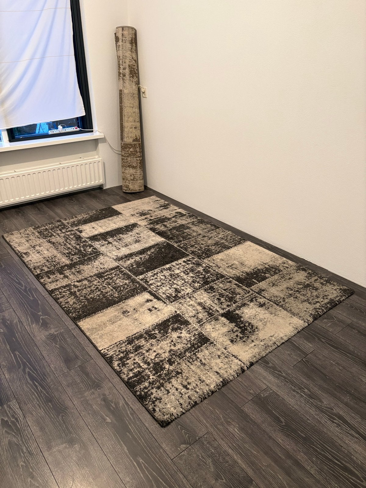 2x Lichtgrijs / Ecru Tapijt Vloerkleed 230x160 cm, Ophalen, 150 tot 200 cm, 200 cm of meer, Zo goed als nieuw