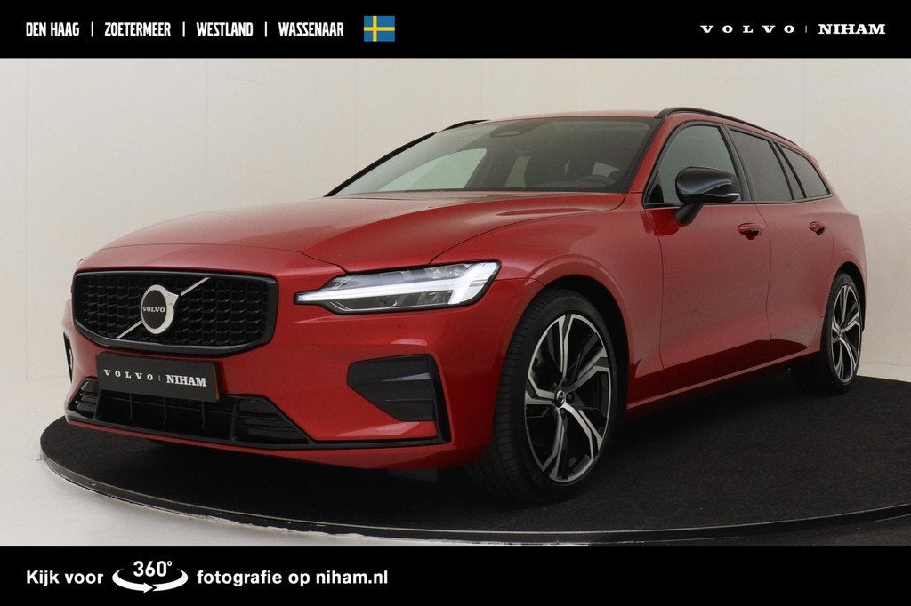 Volvo V60 B4 (M-HYBRID) PLUS DARK -GEVENT.LEDER|CAMERA|TREKH, Auto's, Volvo, Bedrijf, Te koop, V60, ABS, Achteruitrijcamera, Adaptive Cruise Control