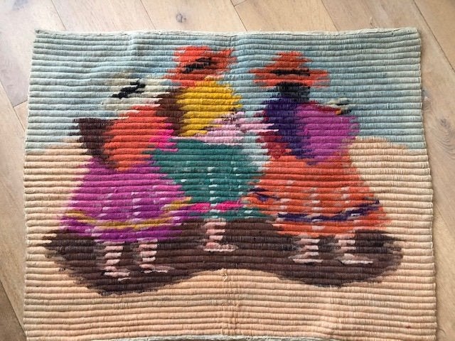 Prachtig wandkleed uit Midden-Amerika van echte wol., 76 cm, Meerkleurig, Nieuw, Ophalen of Verzenden