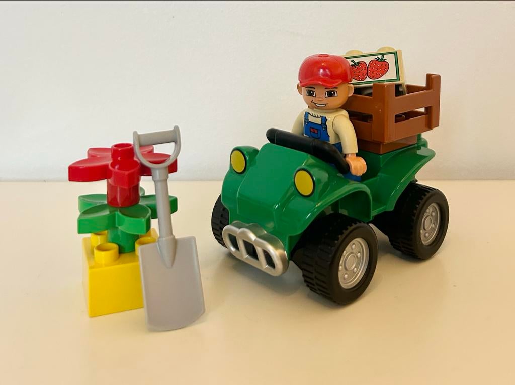 Duplo 5645 - Boerderij Quad met Boer, Inclusief minifiguren, Gebruikt, Ophalen of Verzenden, Duplo