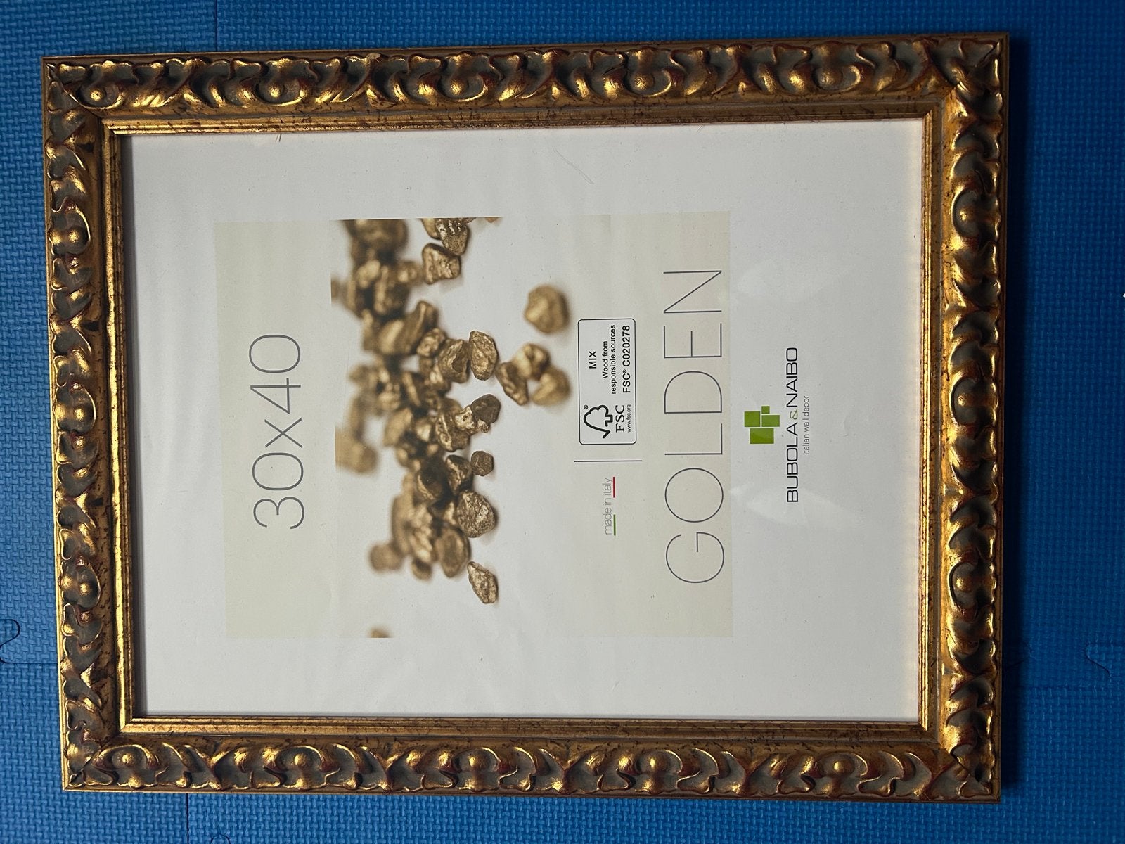 New Gouden fotolijst 30x40 cm - Klassiek design, Ophalen, Nieuw, Fotolijst, Hout