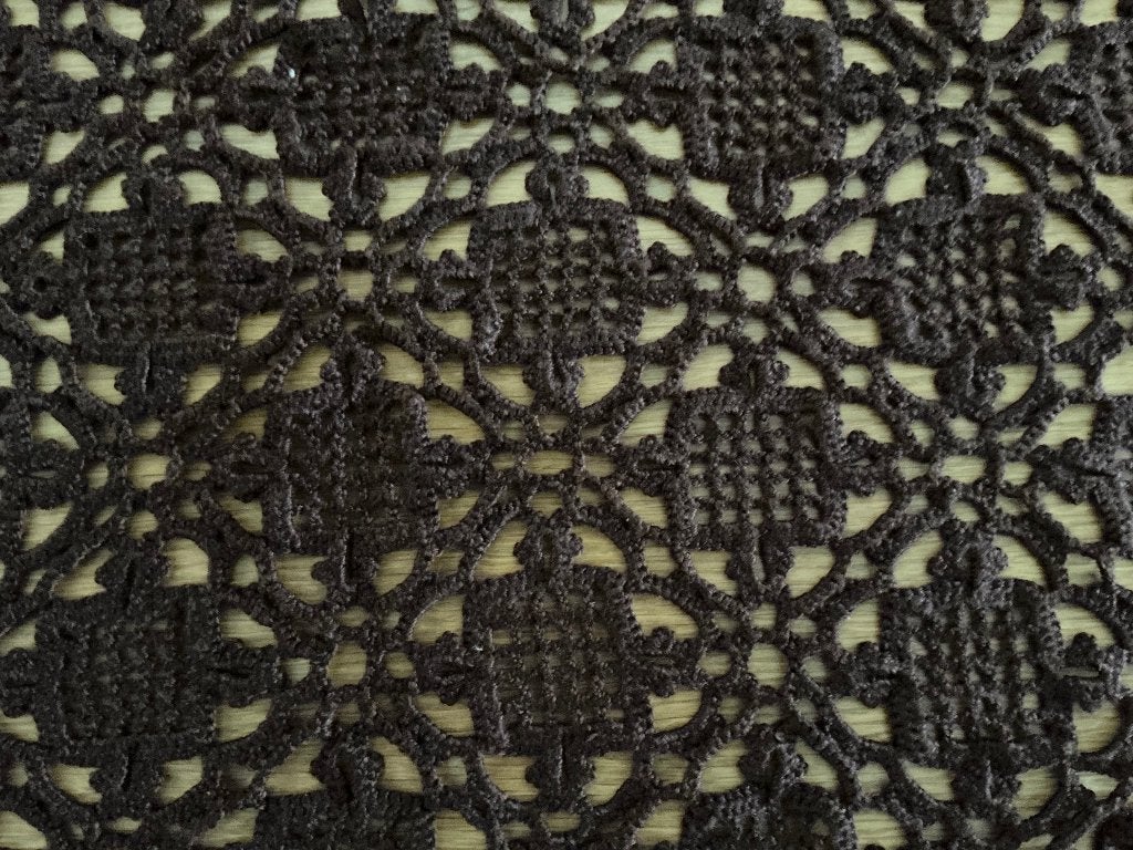 Gehaakt tafelkleed bruin, Gebruikt, 75 cm, Ophalen of Verzenden, Gehaakt