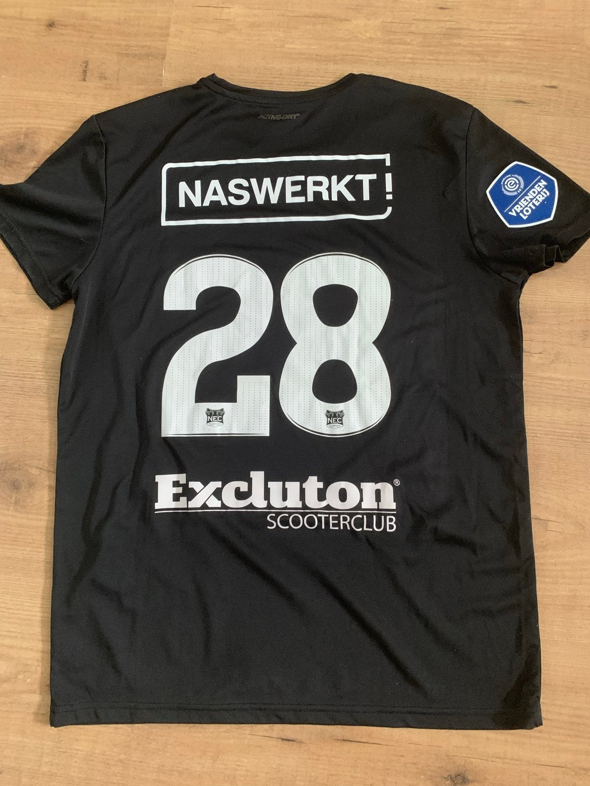 NEC Nijmegen voetbalshirt 2021/2022 Bart van Rooij - Maat L, Ophalen of Verzenden, Zo goed als nieuw, Maat 52/54 (L), Zwart