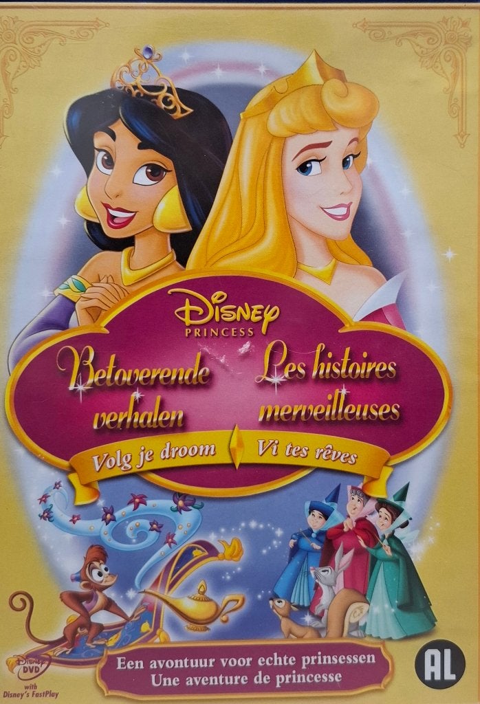 Disney Prinses: Betoverende Verhalen - Volg je Droom DVD, Gebruikt, Animatie, Alle leeftijden, Nederlands