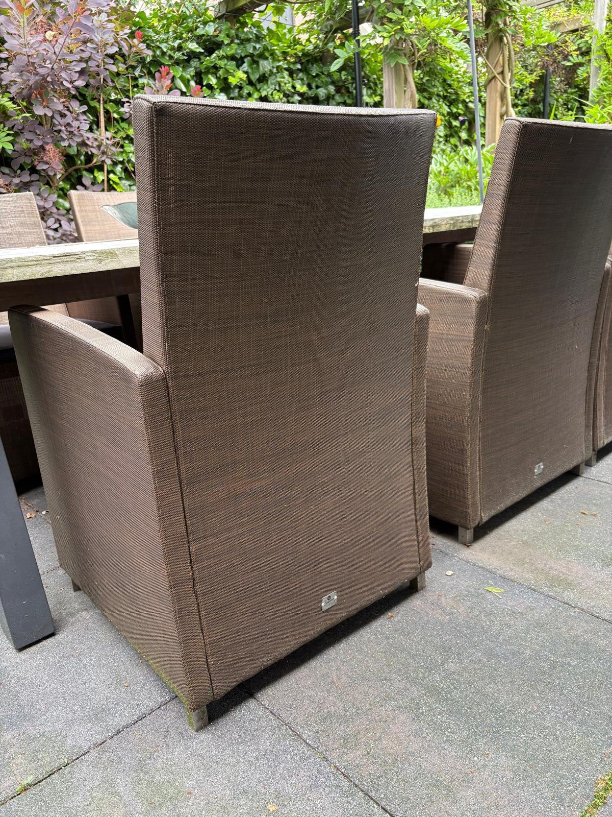 Tuin tafel met 6 stoelen 4seasons, Ophalen, Gebruikt, Eettafel, 6 zitplaatsen