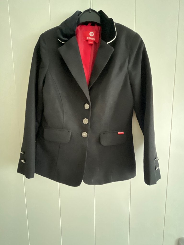 Dressuurjasje maat 140, Dieren en Toebehoren, Paardrijkleding, Gebruikt, Kinderen, Dressuur, Red Horse