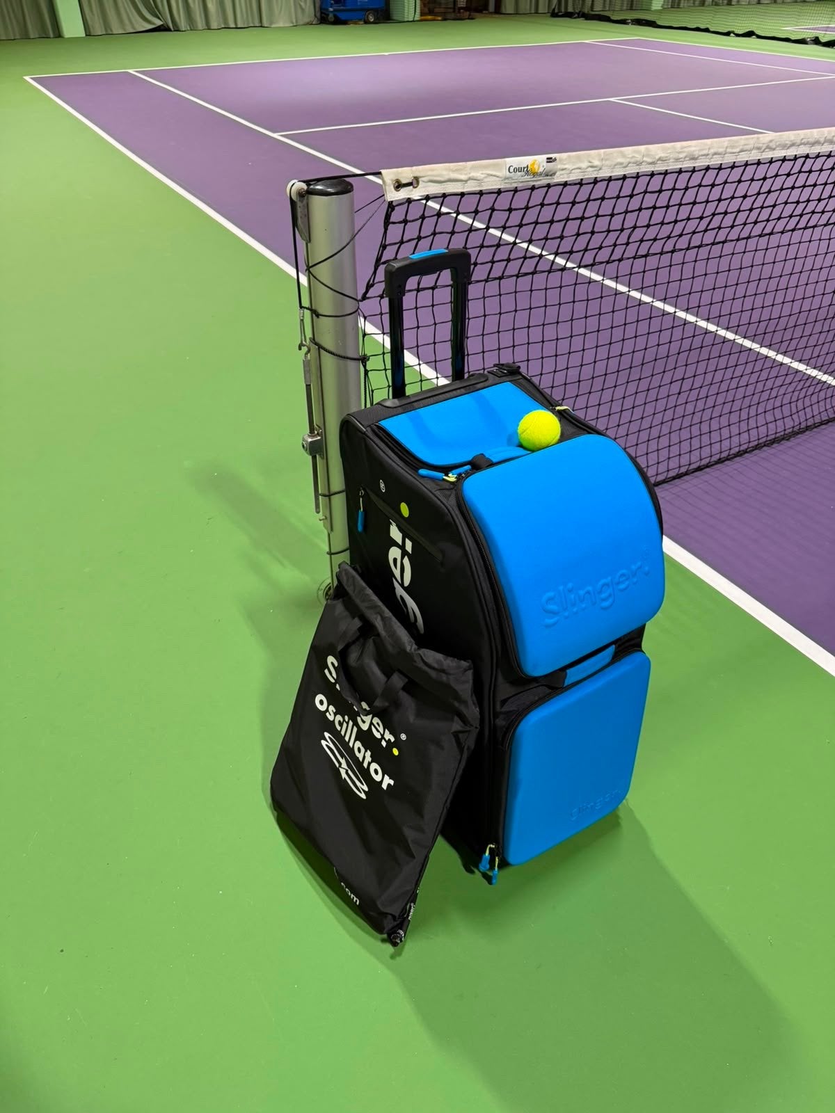 Te Huur: Slinger tennis ballenmachine, L00, Overige typen, Zo goed als nieuw, Ophalen