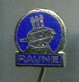 Ravne email scheepswerf speldje ( W_406), Verzamelen, Ophalen of Verzenden, Zo goed als nieuw, Transport, Speldje of Pin