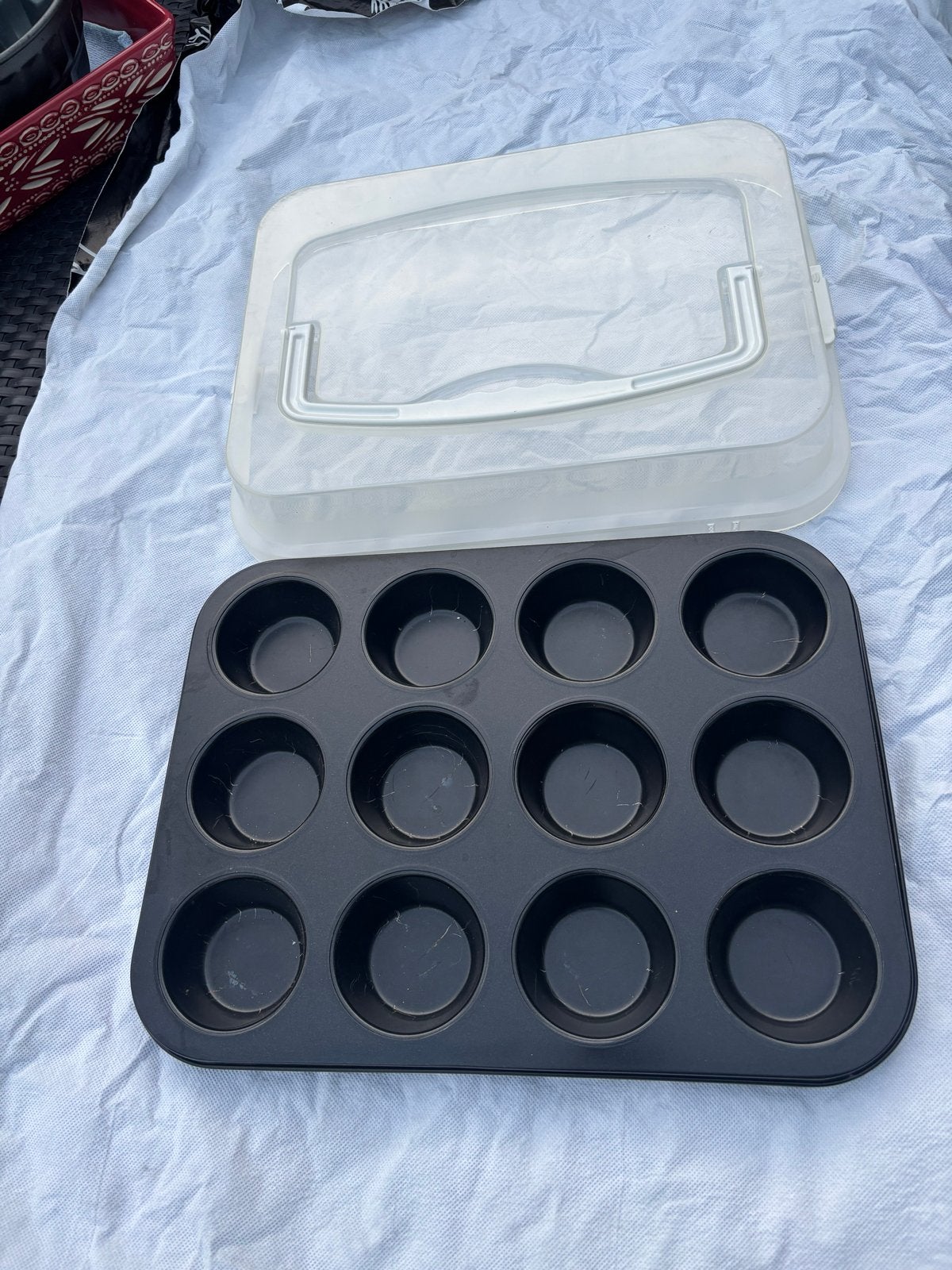 Cupcake Bakvorm met Deksel - 12 Cupcakes, Ophalen, Gebruikt, Cupcakes, Bakvorm