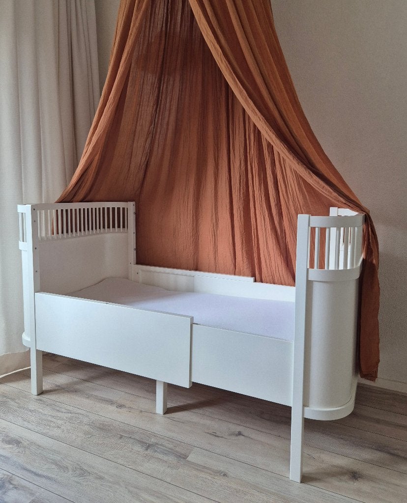 Sebra Kili 'Baby & Junior' meegroeibed - wit, Kinderen en Baby's, Kinderkamer | Bedden, Ophalen, Gebruikt, 70 tot 85 cm, 140 tot 160 cm
