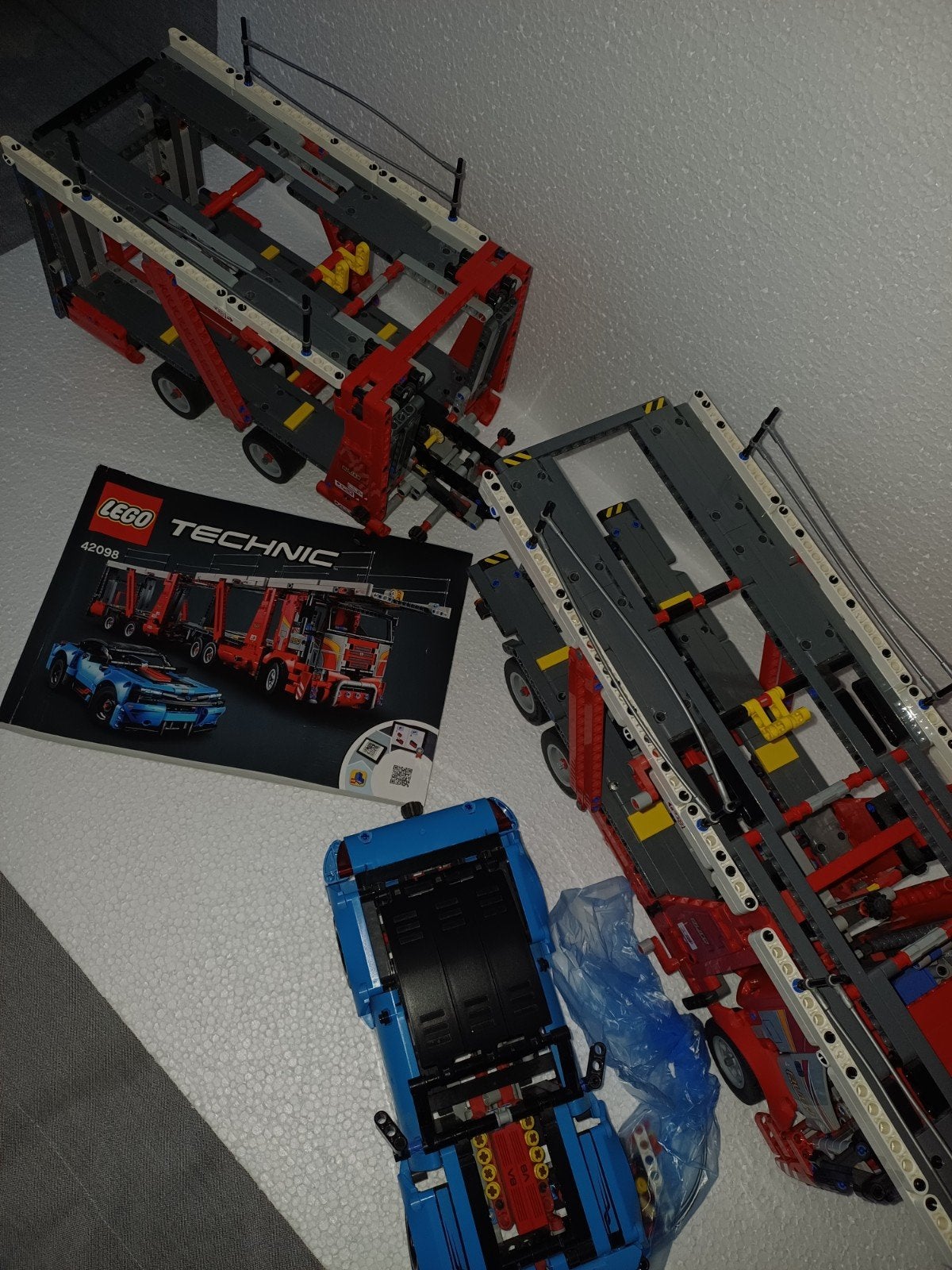 Lego Technic 42098 Autotransporter met auto, Ophalen, Gebruikt, Overige merken