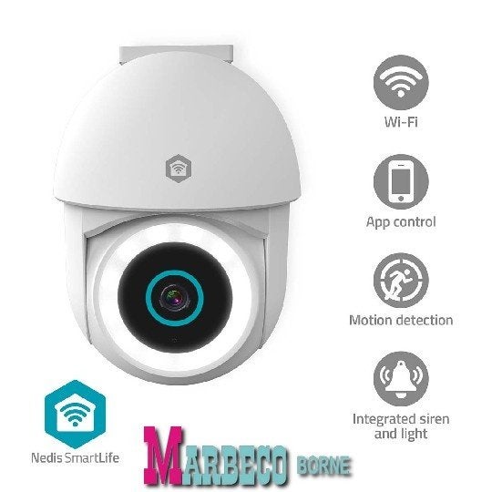 SmartLife Full HD IP-camera, Wi-Fi, 3MP, Buiten, Pan/Tilt, Overige merken, Nedis SmartLife, Nieuw, Info@marbeco.nl