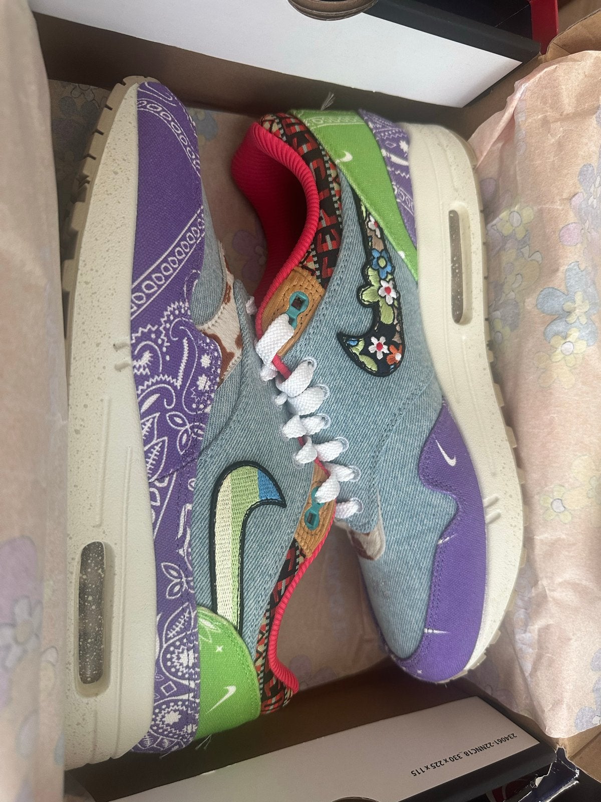 Nike Air Max 1 SP Concepts Heavy - Maat 43, Ophalen of Verzenden, Zo goed als nieuw, Overige kleuren, Sneakers of Gympen