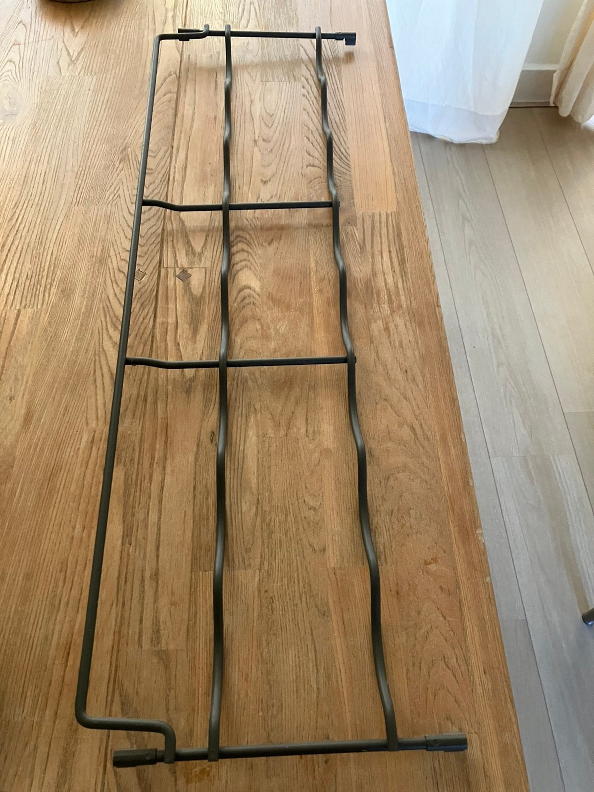 Wijnrek industriële stijl (metaal)., Ophalen of Verzenden, Metaal, 75 cm of meer, 5 tot 15 flessen