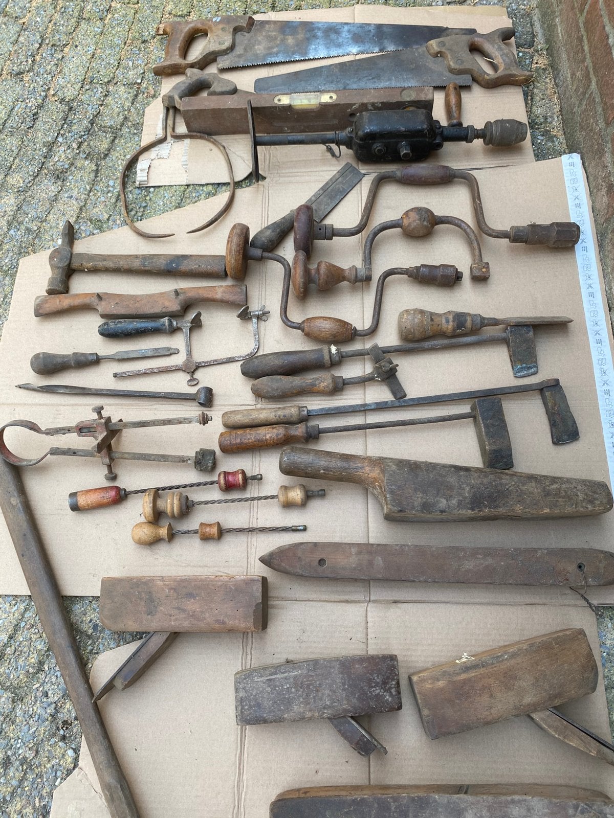 Oude tot zeer oude gereedschapen., Antiek en Kunst, Antiek | Gereedschap en Instrumenten, Ophalen