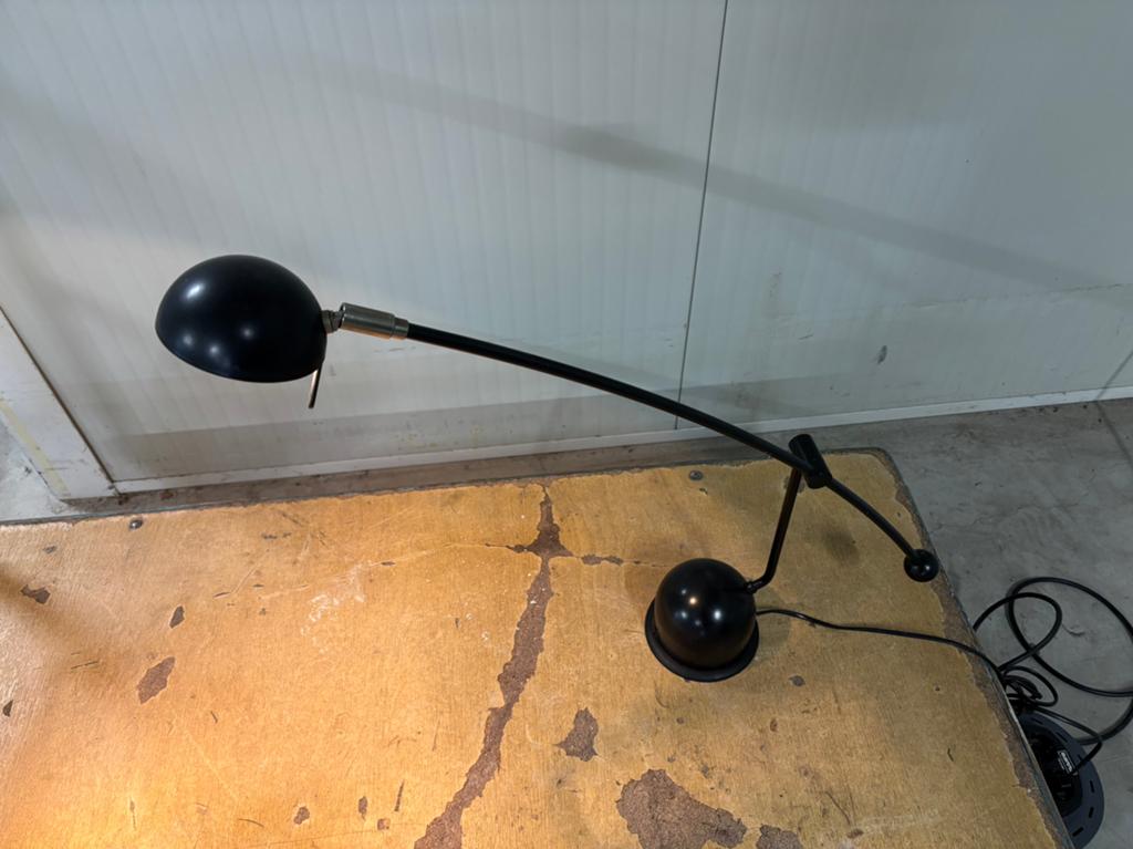 Massive Hengellamp Zwart – Jaren '80 Post-Modern, Gebruikt, 50 tot 75 cm, Vintage, Ophalen of Verzenden