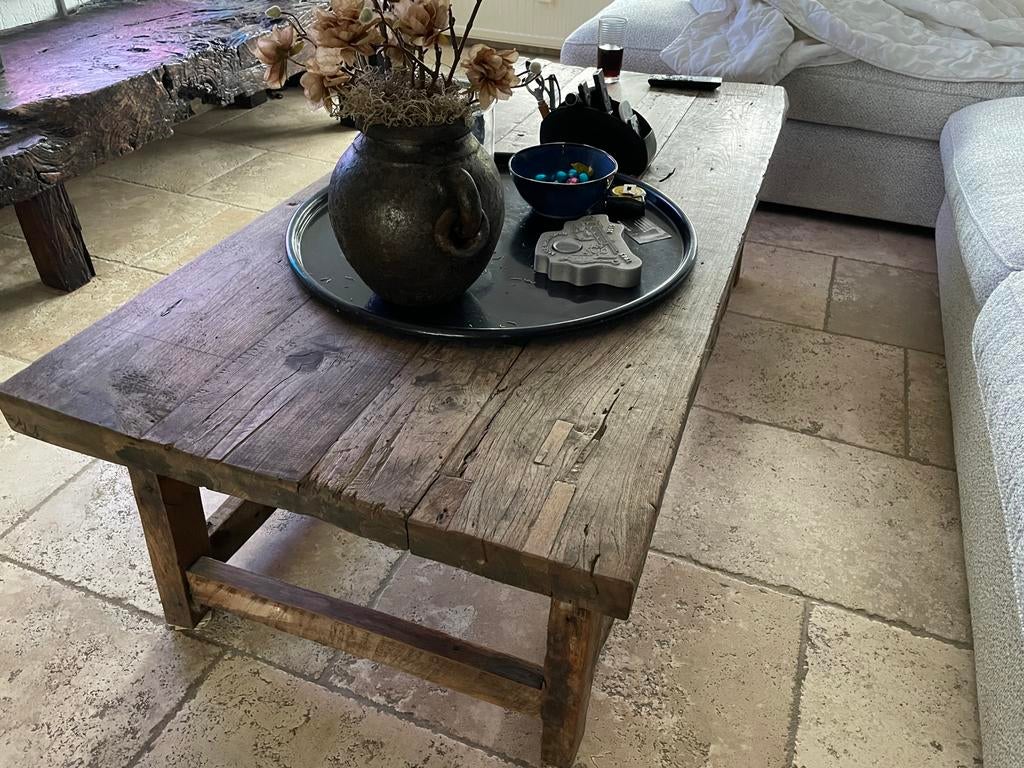 Salontafel Aura Peeperkorn / Hoffz stijl 150x75x45 cm, 100 tot 150 cm, Zo goed als nieuw, Minder dan 50 cm, Rechthoekig