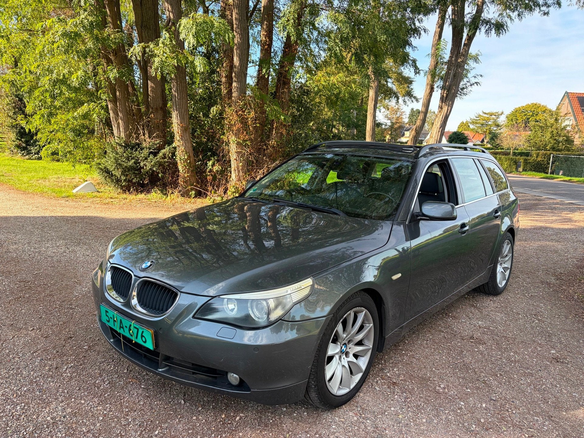 BMW 5-serie Touring 525i youngtimer benzine, Auto's, Automaat, Gebruikt, Zwart, 2000 kg