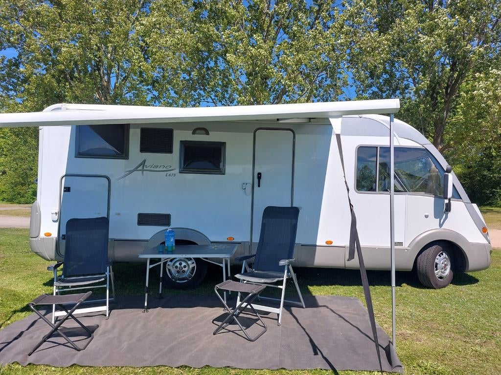 4-5 persoons integraal camper Bürstner Aviano i675 2009, Caravans en Kamperen, Campers, Integraal, Ringverwarming, Fiat, Gaslek-detector