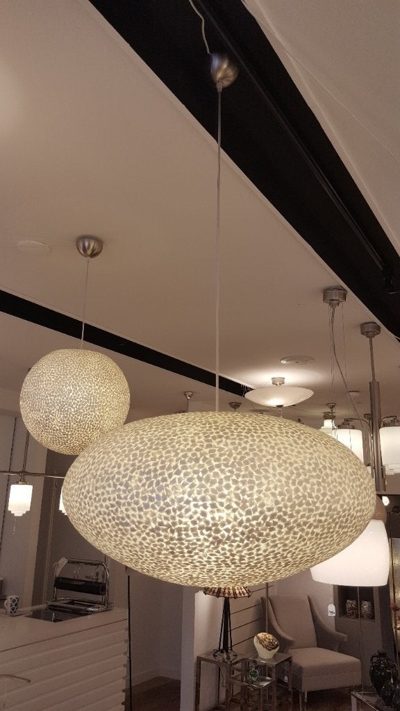 Schelpen hanglamp, Ophalen, Natuurlijk materiaal, Schelpen, oosters, Japandi, Nieuw