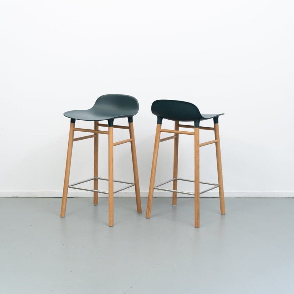 Normann Copenhagen Form Kruk Groen Kunststof - Hout, Niet ingevuld, Zo goed als nieuw, Niet ingevuld, Niet ingevuld