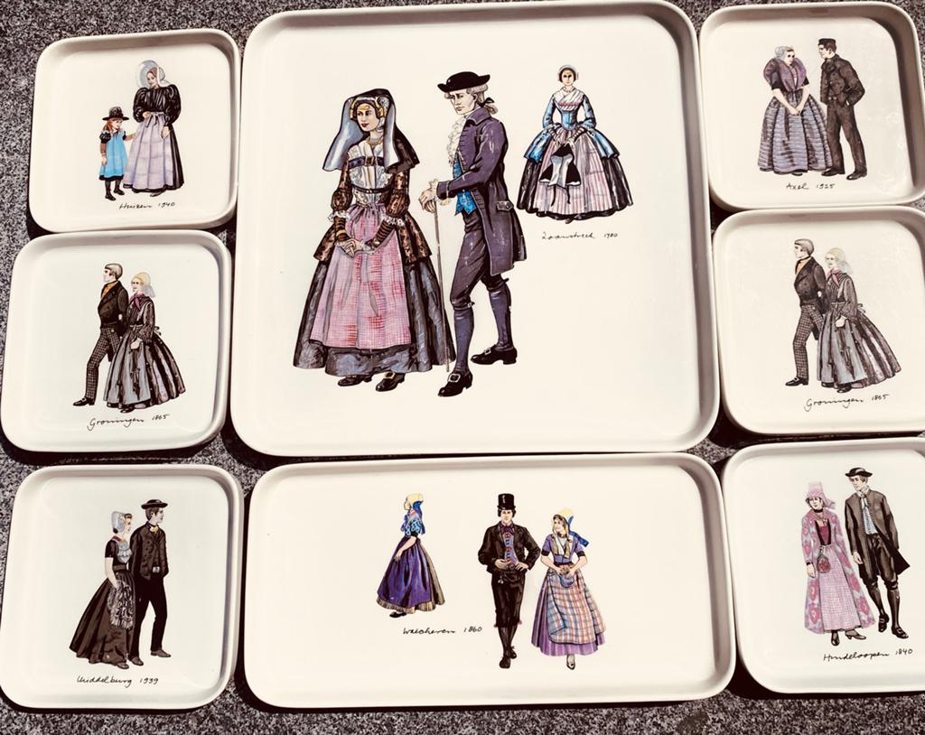 Gebaksbordenset Hollandse klederdracht- Villeroy & Boch, Ophalen of Verzenden