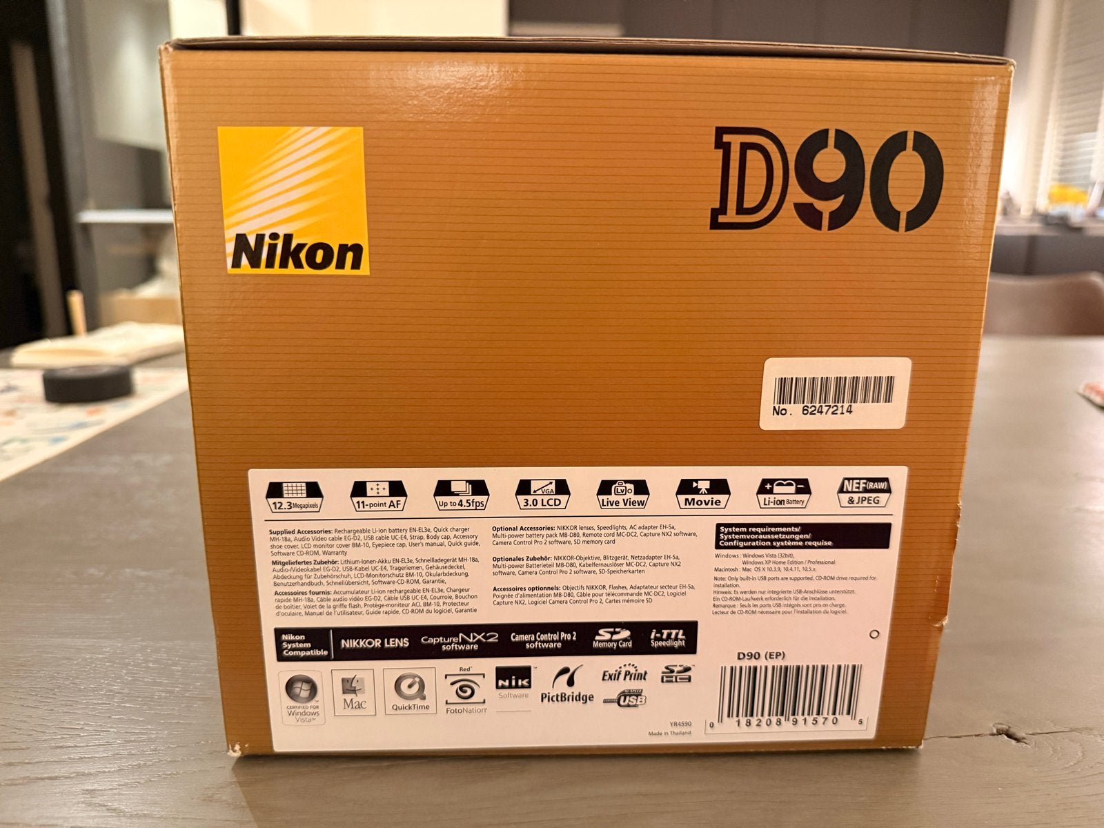 Nikon D90 Spiegelreflexcamera - Compleet in doos, Audio, Tv en Foto, Fotocamera's Digitaal, Ophalen, Gebruikt, Spiegelreflex, Nikon