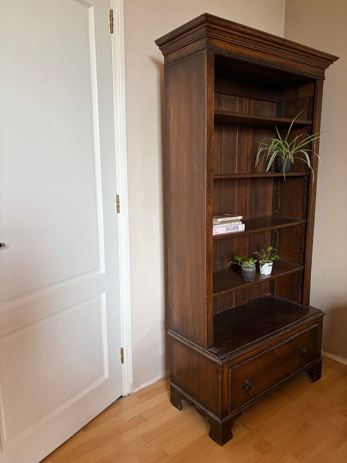 Engelse antieke boekenkast kast, gekocht rond 1980, Antiek en Kunst, Ophalen