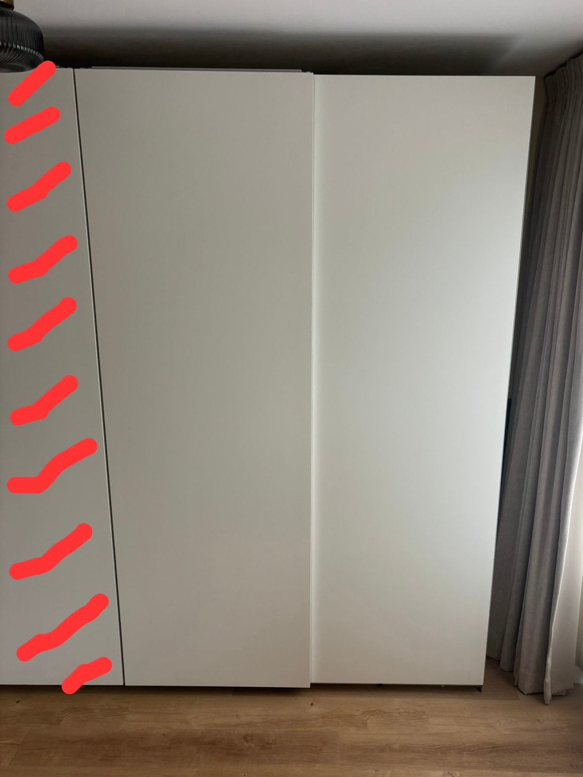 PAX kledingkast – Nieuw, wit, schuifdeuren, bxh=150x236 cm, Ophalen, Met plank(en), 100 tot 150 cm, 200 cm of meer