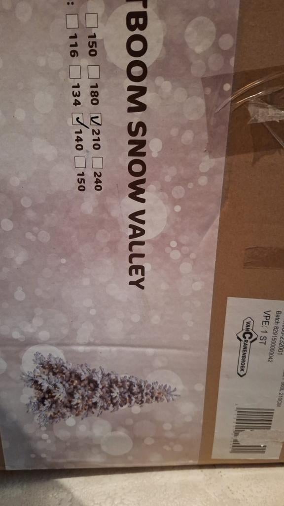 Kerstboom o'malley 210cm, Diversen, Kerst, Ophalen, Zo goed als nieuw