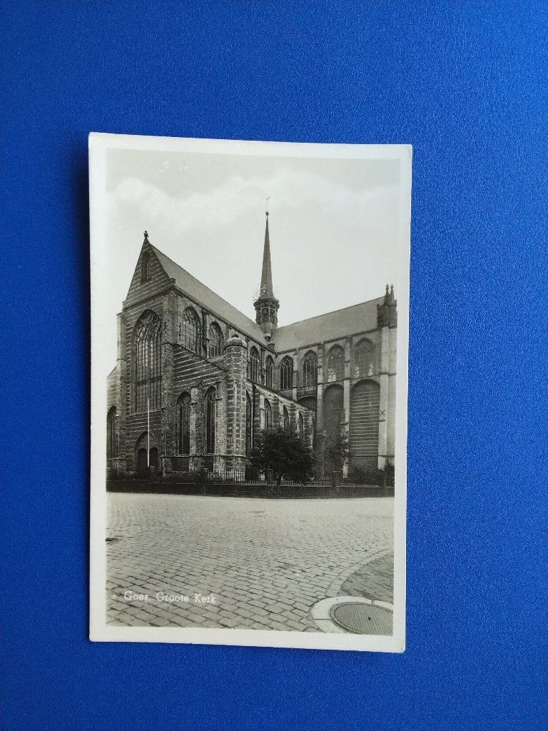 Goes, Groote kerk. Klf, Verzenden, 1940 tot 1960, Ongelopen, Zeeland
