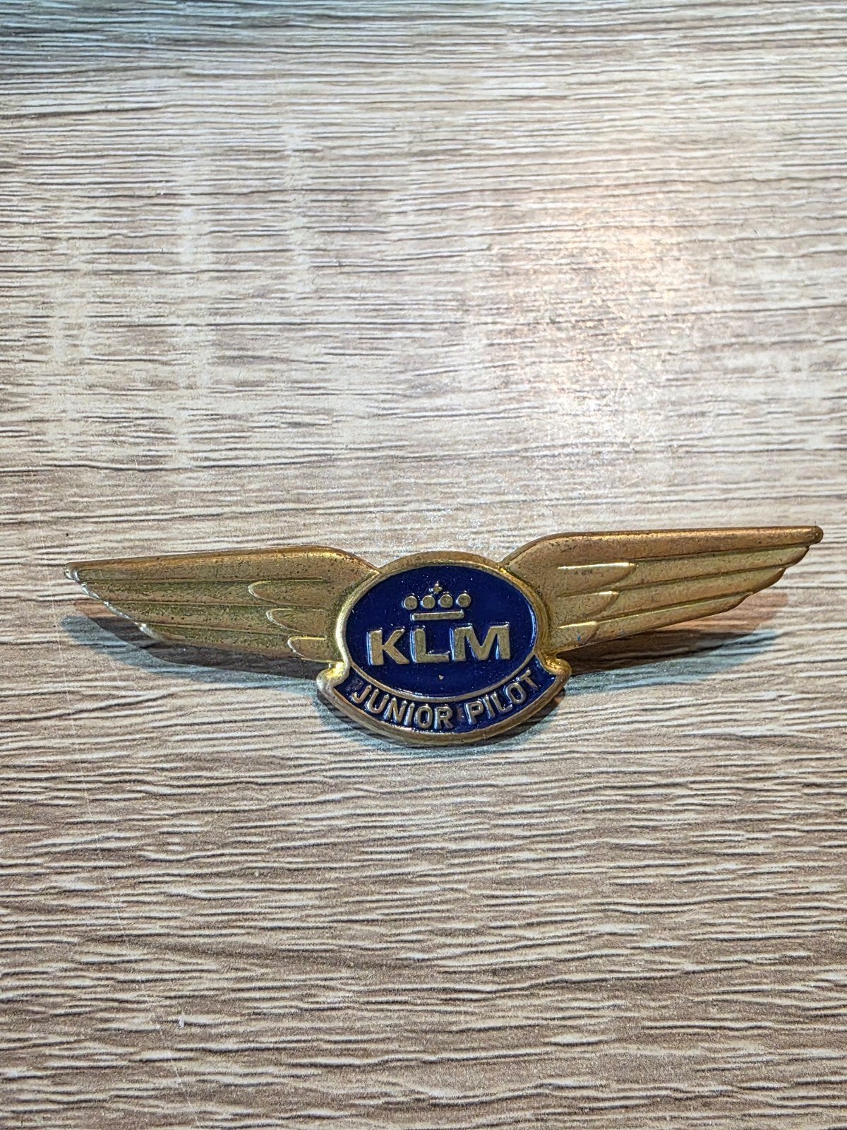 Vintage KLM Royal Dutch Airlines Junior Pilot Speld, Ophalen of Verzenden, Gebruikt