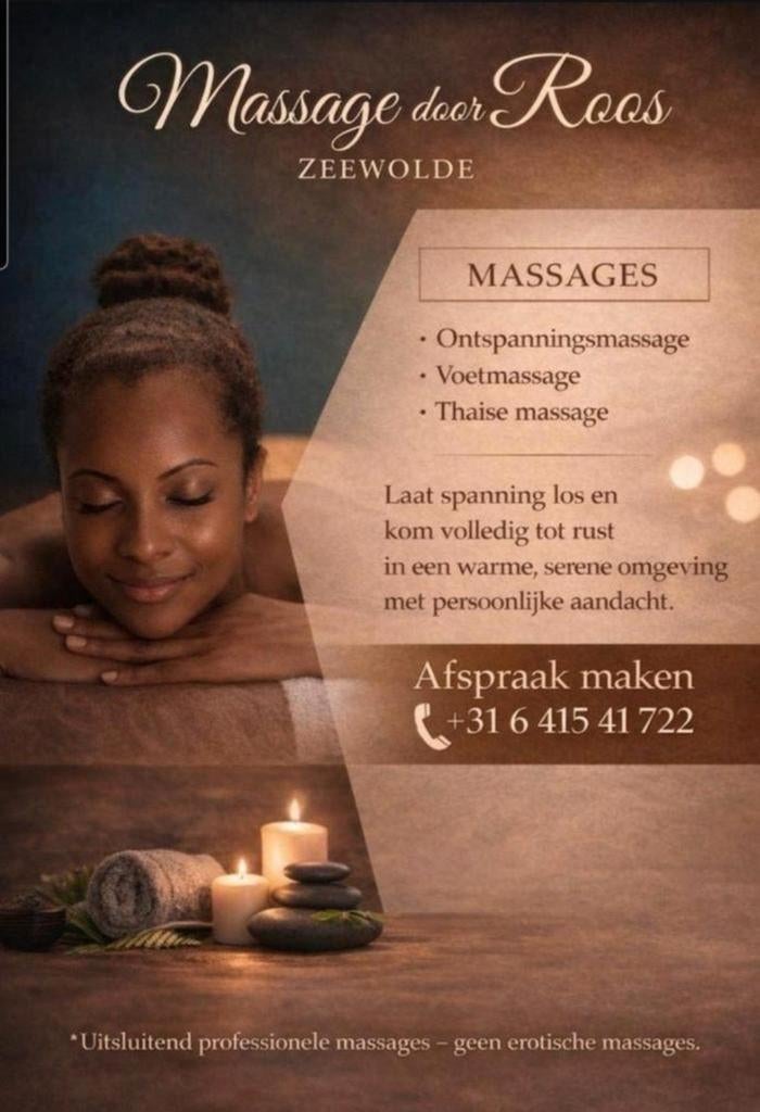 Massage in Zeewolde, Ophalen of Verzenden, Nieuw, Overige typen